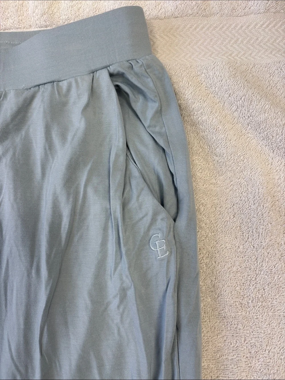 Cozy Earth Light Blue Women's Lounge Pajama Pants - Picture 3 of 4